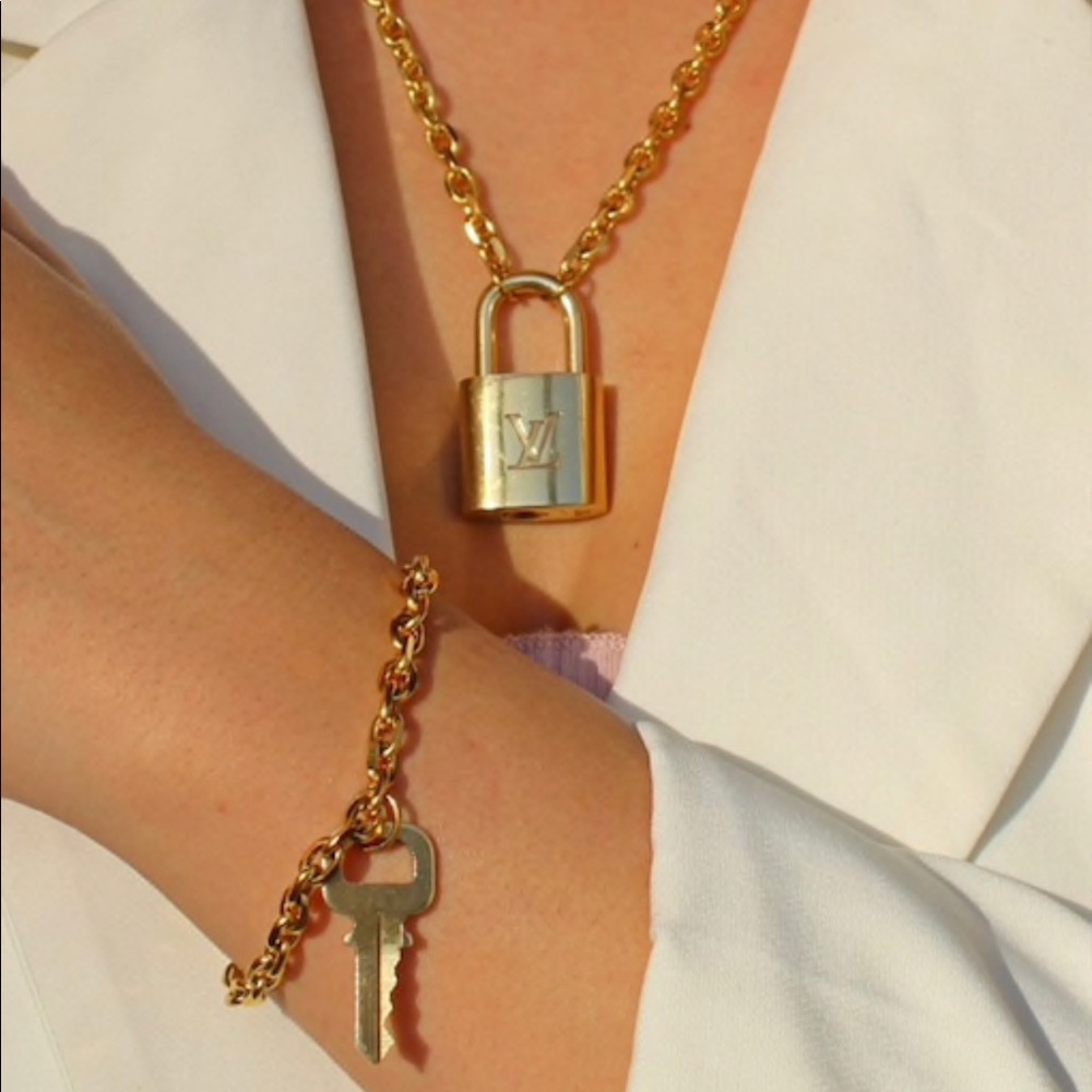 1 Authentic Louis Vuitton padlock key set